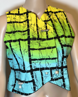 Multicolored Ankara Vest