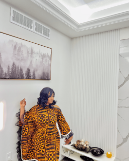 Yellow Ankara Dress